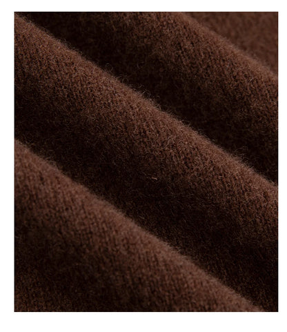 New 100% Pure Wool Sweater Men's Autumn Winter O-Neck Pullovers Business Casual Base Shirt Knit High-Grade Warm Male Jumper