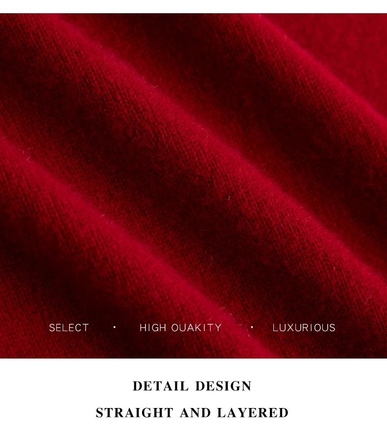New 100% Pure Wool Sweater Men's Autumn Winter O-Neck Pullovers Business Casual Base Shirt Knit High-Grade Warm Male Jumper